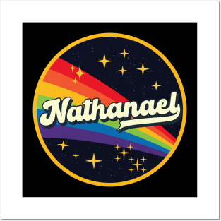 Nathanael // Rainbow In Space Vintage Style Posters and Art